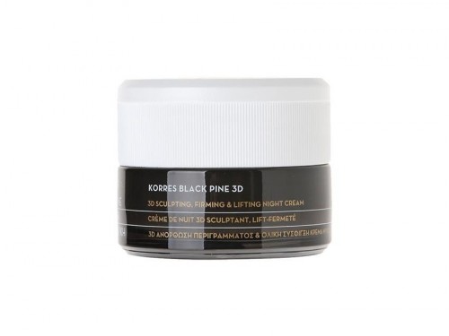 Korres 3D Black Pine Night Cream 40ml - liftingujący krem na noc 