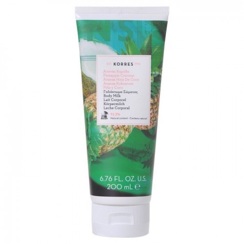 Korres Tropical Pineapple & Coconut Body Milk 200ml - nawilżające mleczko do ciała