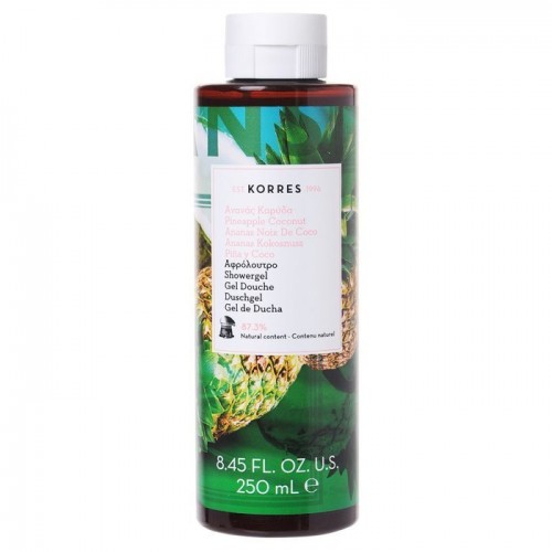 Korres Tropical Pineapple And Coconut Shower Gel 250ml - nawilżający żel pod prysznic