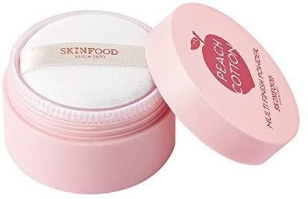 SKINFOOD Peach Cotton Multi Finish Powder 15g - transparentny puder sypki z ekstraktem z brzoskwini 