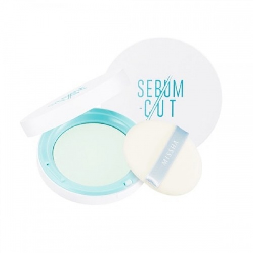 Missha Sebum-Cut Powder Pact (Clear Mint) - puder prasowany