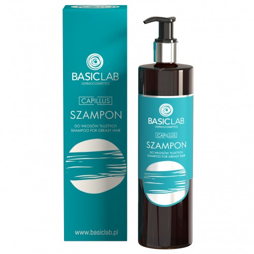 Basiclab szampon do włosów tłustych 300ml