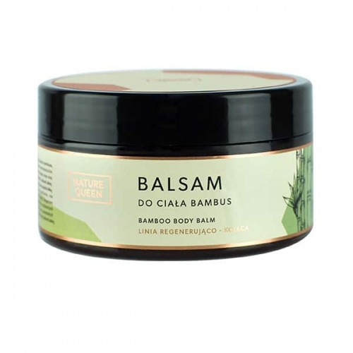 Nature Queen Bamboo Body Balm 200ml - Balsam regenerująco-łagodzący do Ciała