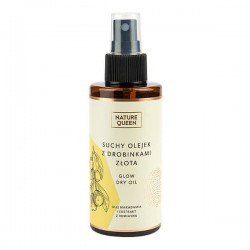 Nature Queen Glow Dry Oil 150ml - Suchy Olejek z Drobinkami Złota