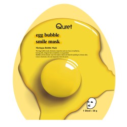 Quret Egg Bubble Smile Mask 1szt - Oczyszczająca maska bąbelkowa w płachcie
