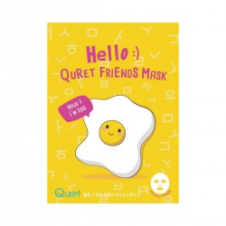 Quret Hello Friends Mask Egg 1szt - Maska rozświetlająco-nawilżająca