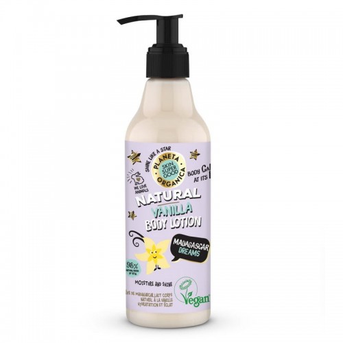 Planeta Organica Natural Wanilia & Macadamia Body Lotion 250ml - odżywczy Balsam do Ciała 