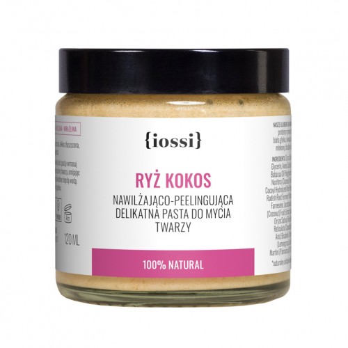 IOSSI Ryż Kokos Peelingująca pasta do mycia twarzy 120ml