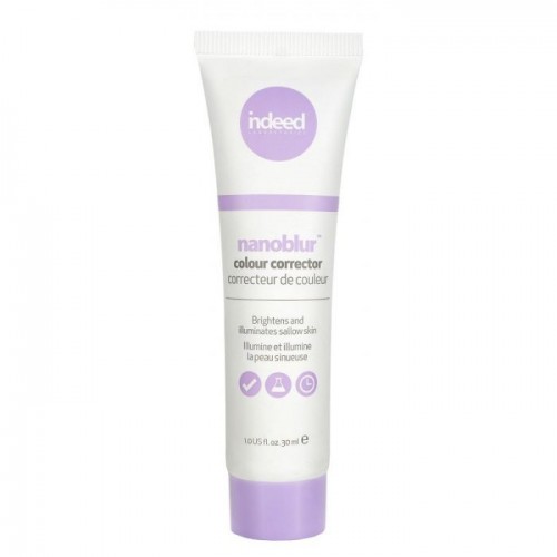 Indeed Nanoblur Colour Corrector Purple 30ml - Korygujący krem rozświetlający