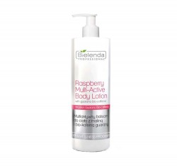 Bielenda Professional Raspberry Multi-Active Body Lotion 500ml - balsam WYSZCZUPLAJĄCO-DETOKSYKUJĄCY