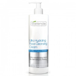 Bielenda Professional Ultra Hydrating Face Cleansing Cream 500ml - Ultranawilżający krem do demakijażu