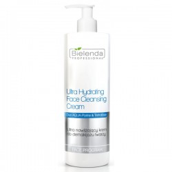 Bielenda Professional Ultra Hydrating Face Cleansing Cream 500ml - Ultranawilżający krem do demakijażu