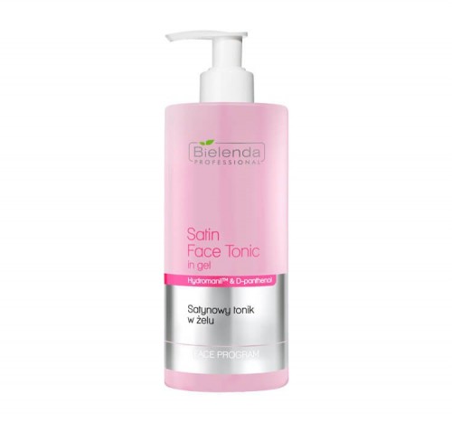 Bielenda Professional Satin tonic face 500ml - satynowy tonik w żelu