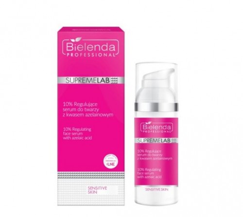 Bielenda Professional SENSITIVE SKIN serum 50ml - 10% REGULUJACE SERUM Z KWASEM AZELAINOWYM 
