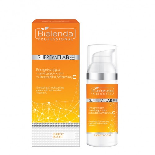 Bielenda Professional Energy Boost Cream 50ml - Energetyzująco-nawilżający krem z ultrastabilną Witaminą C