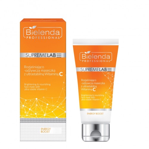 Bielenda Professional Energy Boost Mask 70ml - Rozjaśniająco-odżywcza maseczka z ultrastabilną Witaminą C