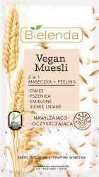 Bielenda Vegan Muesli Maseczka + Peeling 2w1 nawilżająco-oczyszczająca 8g