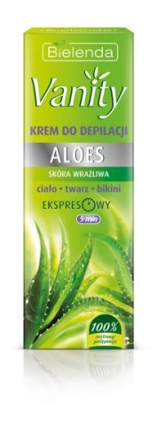 Bielenda Vanity Aloes Krem do bezpiecznej depilacji skóry wrażliwej 100ml