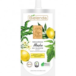 Bielenda 100% Pure Vegan Wegańska Maska do włosów przetłuszczających się 125ml