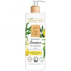 Bielenda 100% Pure Vegan Wegańska szampon do włosów przetłuszczających się 400ml