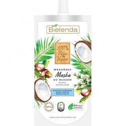 Bielenda 100% Pure Vegan Wegańska Maska do włosów zniszczonych 125ml