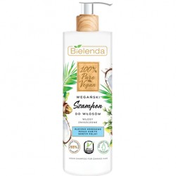 Bielenda 100% Pure Vegan Wegański szampon do włosów zniszczonych 400ml