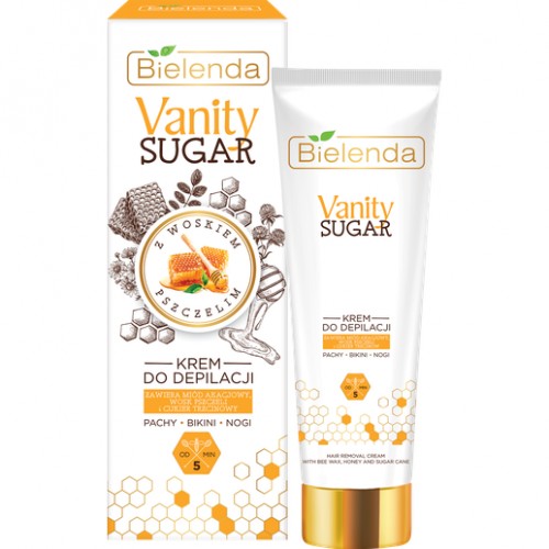 Bielenda Vanity Sugar Krem do depilacji z woskiem pszczelim 100ml