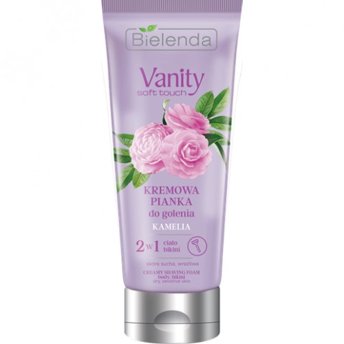 Bielenda Vanity Soft Touch kremowa pianka do golenia Kamelia 175g