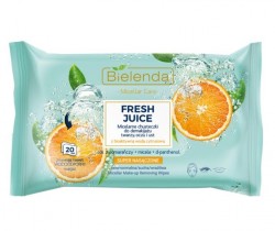 Bielenda Fresh Juice Pomarańcza Micelarne chusteczki do demakijażu 20szt