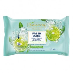 Bielenda Fresh Juice Limonka Micelarne chusteczki do demakijażu 20szt