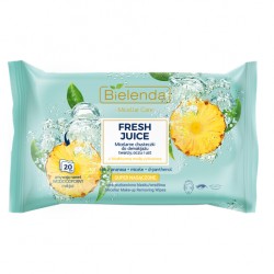Bielenda Fresh Juice Ananas Micelarne chusteczki do demakijażu 20szt