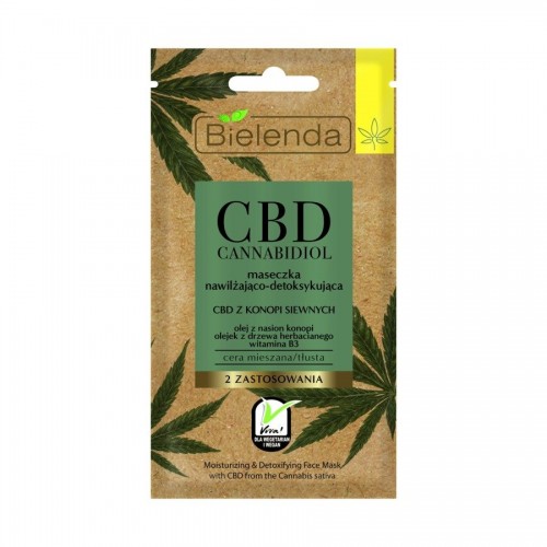 Bielenda CBD Cannabidiol Maseczka nawilżająco-detoksykująca 8g