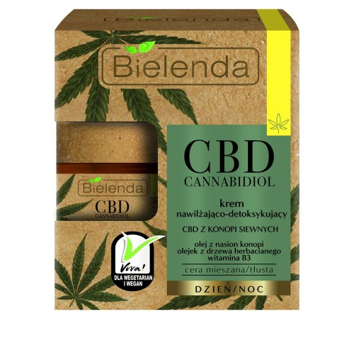 Bielenda CBD Cannabidiol KREM NAWILŻAJĄCO-DETOKSYKUJĄCY 50ml