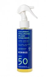 Korres Cucumber Hyaluronic SPF50 Splash Sunscreen 150ml - spray przeciwsłoneczny