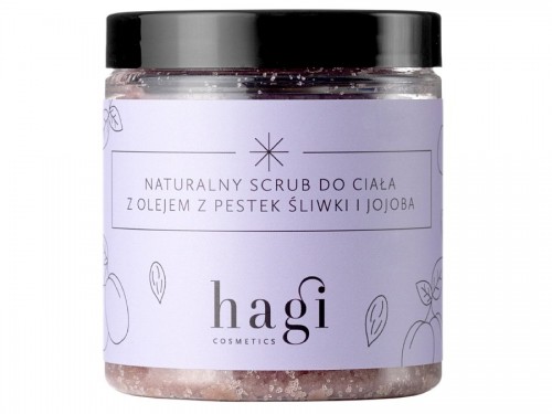 Hagi Naturalny Scrub do Ciała z Olejem z Pestek Śliwki i Jojoba 280g