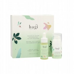 Hagi Naturalny Zestaw do Cery Mieszanej Krem 30ml + serum 30ml