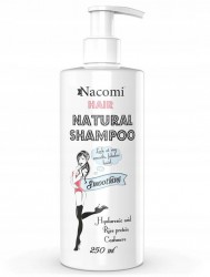Nacomi Natural Shampoo Smoothing 250ml - Szampon wygładzająco-nawilżający