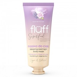 Nacomi Fluff SuperGood Sleeping Overnight Body Mask 150ml - Maska do ciała lawenda z różą