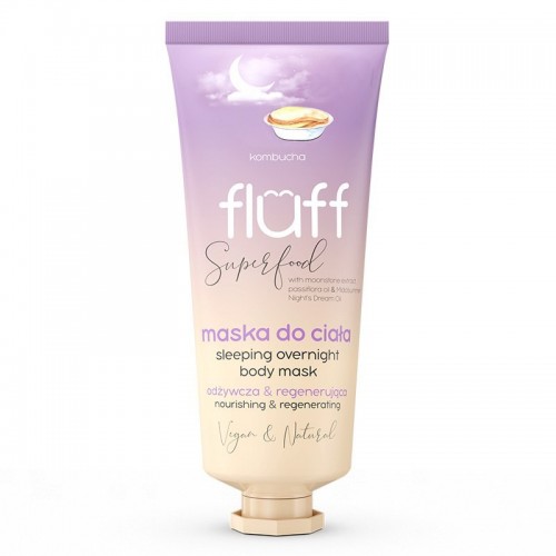 Nacomi Fluff SuperGood Sleeping Overnight Body Mask 150ml - Maska do ciała masło kambucha