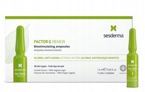 Sesderma Factor G Renew Biostimulating Ampoules 7 x 1,5ml - ampułki odmładzające 