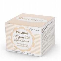 Nacomi Argan Oil Eye Cream 15ml - Arganowy Naturalny Krem pod Oczy 