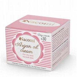 Nacomi Argan Oil Cream 50ml - Krem Na Dzień Arganowy Z Witaminą E +30 