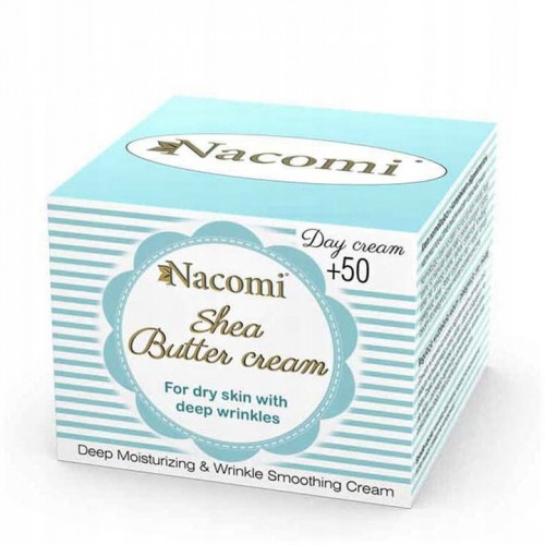 Nacomi Shea Butter Cream 50ml - Krem Na Dzień z masłem shea +50 