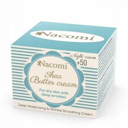 Nacomi Shea Butter Cream 50ml - Krem Na noc z masłem shea +50 