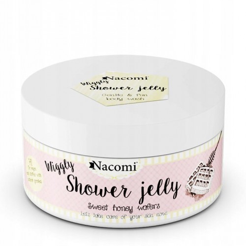 Nacomi Shower Jelly Sweet Honey Wafers 100g - galaretka do mycia ciała 