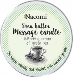 Nacomi Shea Butter Massage Candle Green Tea 150g - świeca do masażu 