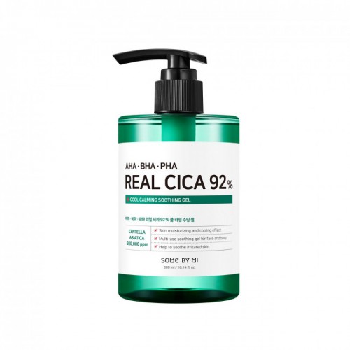 Some By Mi AHA, BHA, PHA Real Cica 92% Cool Calming Soothing Gel 300ml - żel łagodzący