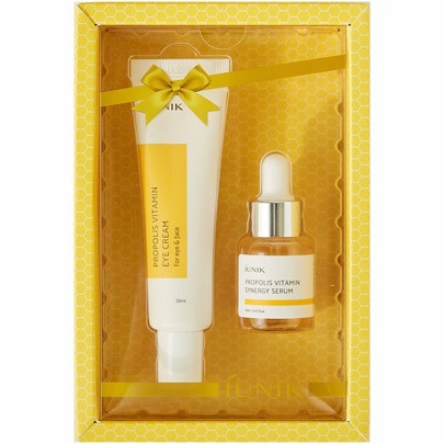 iUNIK Propolis Vitamin Eye Cream Set - zestaw krem pod oczy 30ml + serum 15ml