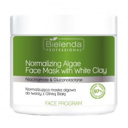 Bielenda Professional Normalizing Algae Face Mask with White Clay 160g - normalizująca Maska algowa z glinką białą 