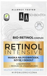 AA Retinol Intensive 2x5ml - maska przeciwzmarszczkowa na podbródek szyję i dekolt 